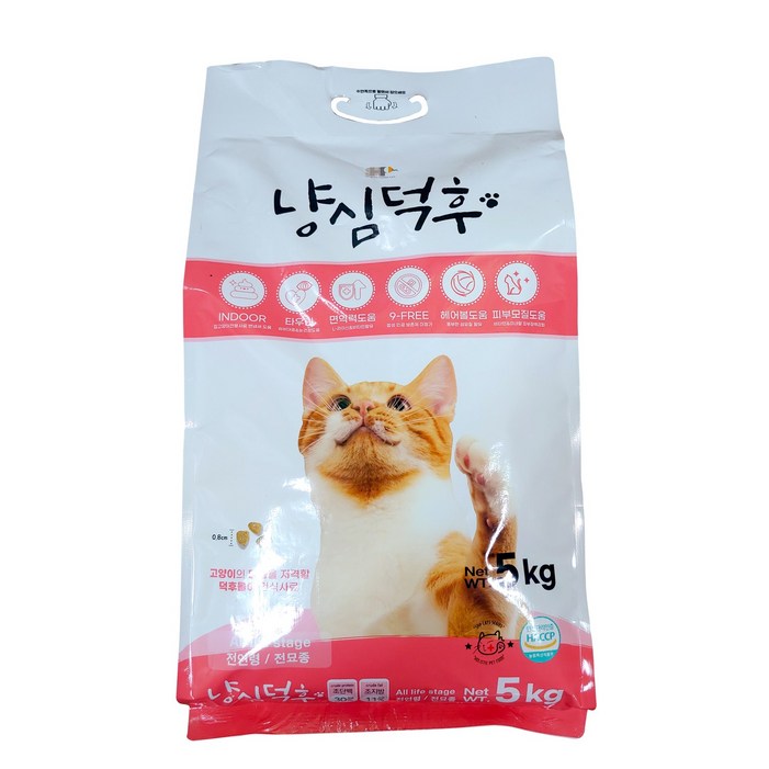 냥심덕후 고단백 고양이 사료 5kg, 단품