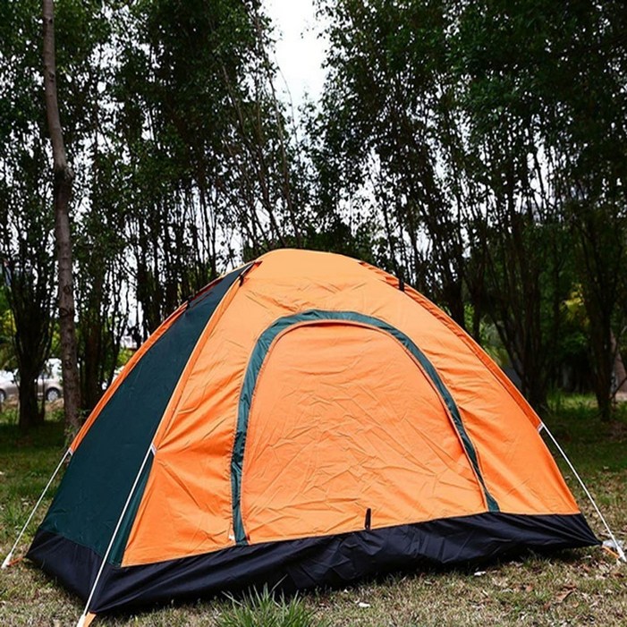 1인용텐트 SY2원터치자동 190x130x120 오렌지그린 차박 방수 돔 1-2인용 낚시텐트 캠핑텐트 원터치 자동 이중모기장내장 일인용 팝업