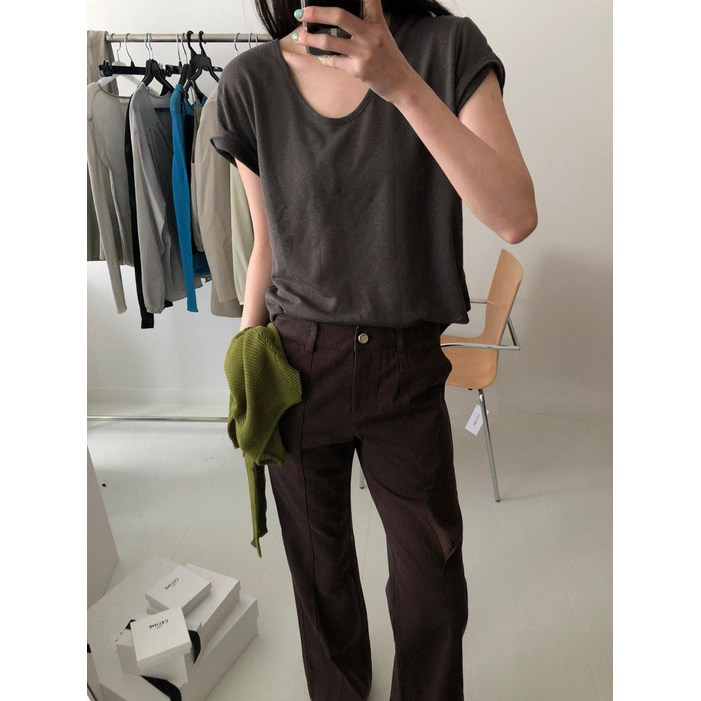 런던플랏 린넨 워싱 티 3color 25SS