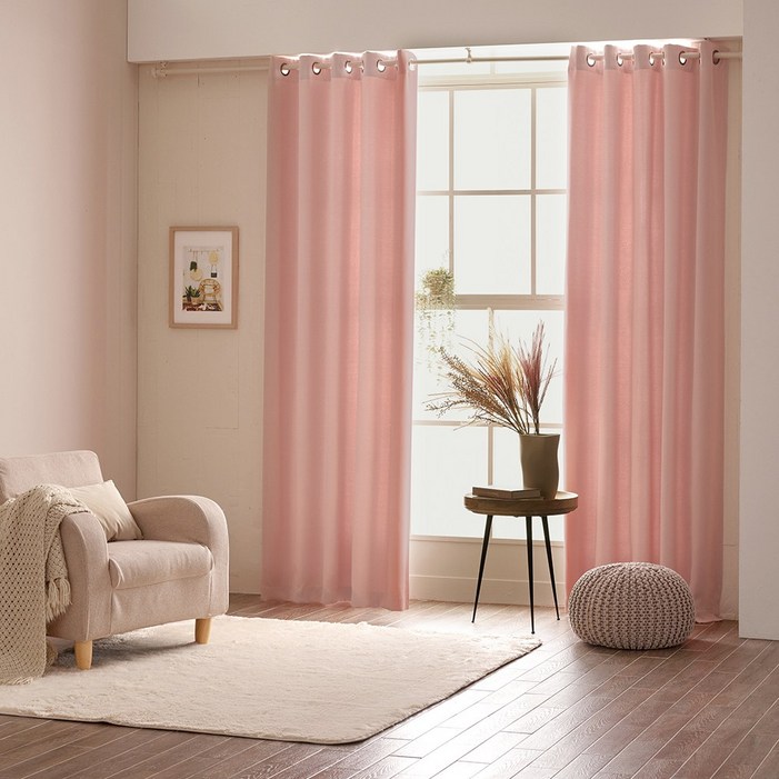 아일렛형 하비드 암막커튼 작은창 135x170cm 2장SET