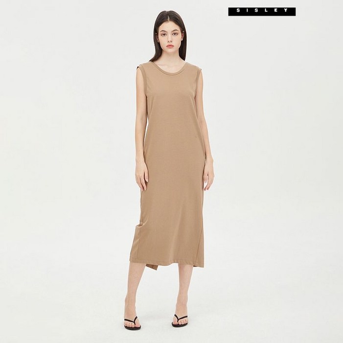 시슬리 하니 저지 백 포인트 원피스 SAOP44431