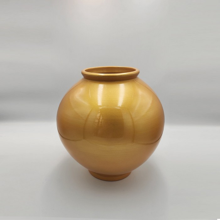 골드 달항아리 황금 화병 꽃병 욕망의 단지 행운