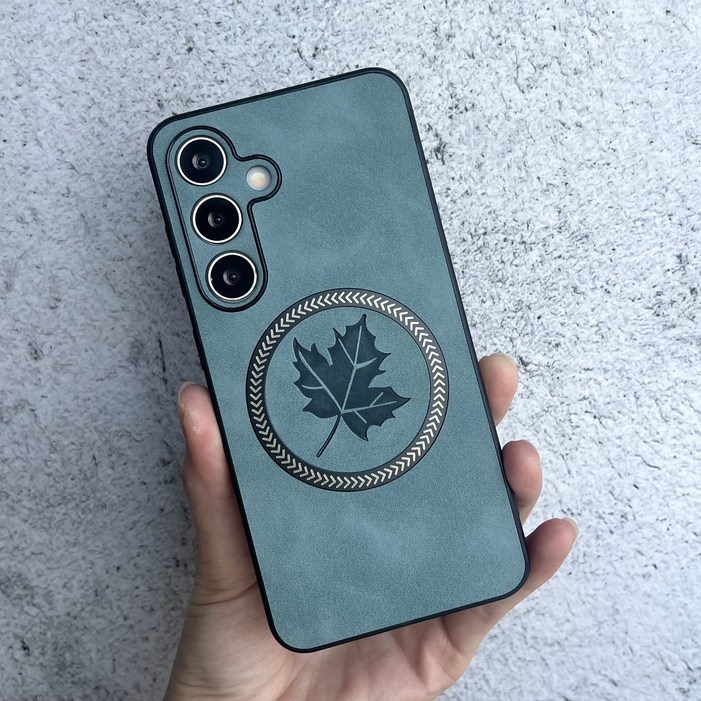 갤럭시 S24 맥세이프 케이스 범퍼 가죽 슬림 풀커버 카메라보호