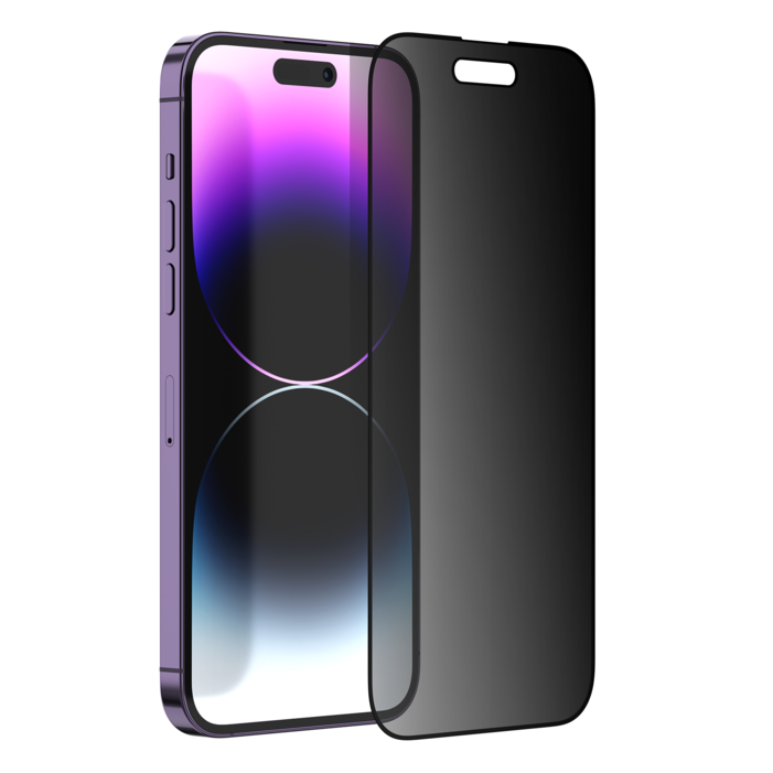 아이푸룸 지문방지 매트 2p세트 아이폰 강화유리 사생활보호 프라이버시 액정보호필름, 2개