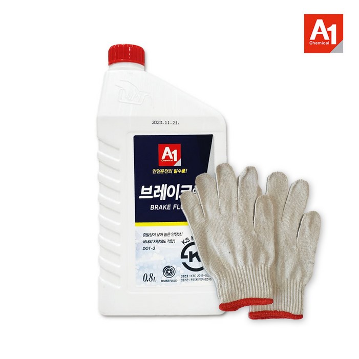 DOT3 브레이크액 브레이크 오일, 1개, A1 DOT3 브레이크오일 0.8L