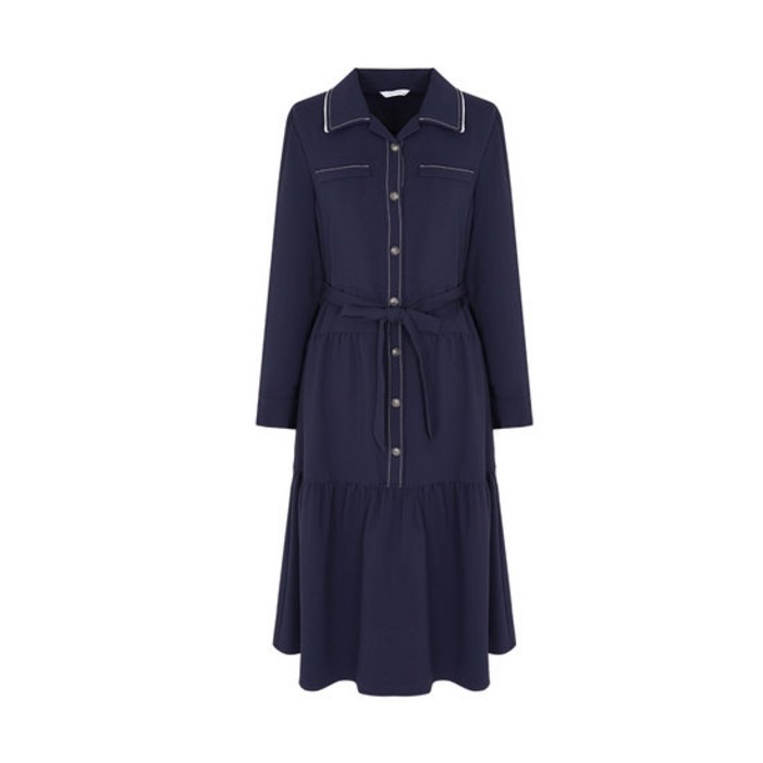 올리비아하슬러 배색카라 스티치 벨티드원피스OHDFOP205 OHDFOP205 2326060