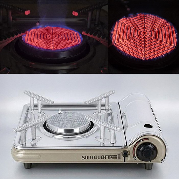 국산 KC인증 고화력 가스버너 세라믹헤드 2중안전장치 휴대용 브루스타 업소용 가스레인지 뽁뽁이포장