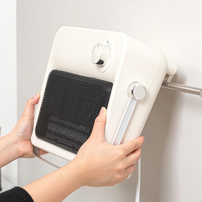 방수 욕실겸용 벽걸이형 PTC 온풍기  사계절사용가능