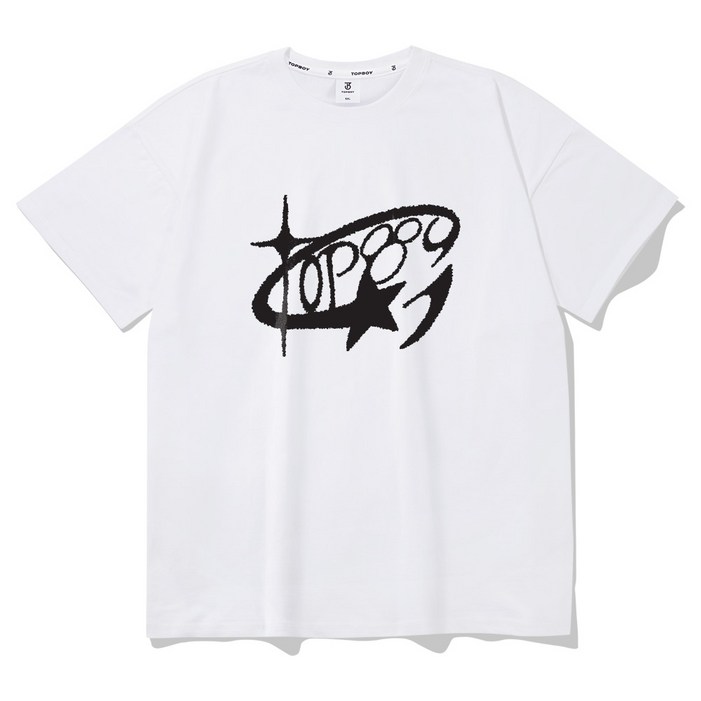 남여공용 20수 라운드스타 그래픽 반팔 티셔츠 PTT1013