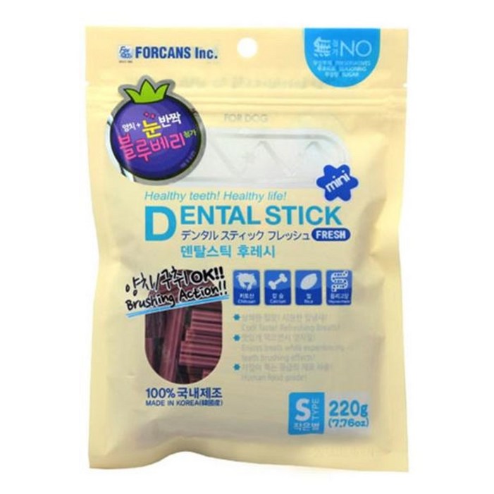 포켄스 덴탈스틱S작은별220g 3종