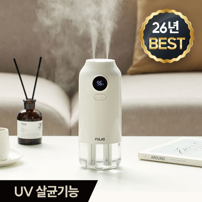 26년 신제품 풀라스 UV 살균 초음파 대용량 무선 미니 가습기 가정용 탁상용 휴대용 원룸 책상 사무실 소형 무소음 무드등 캠핑 텐트 차량용 통세척 room humidifier, 화이트 26년 신제품 풀라스 UV 살균 초음파 대용량 무선 미니 가습기 가정용 탁상용 휴대용 원룸 책상 사무실 소형 무소음 무드등 캠핑 텐트 차량용 통세척 room humidifier, 화이트