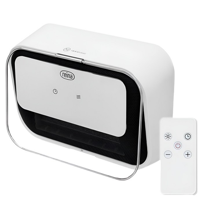 레이나 온풍기 RHR2163 PTC 욕실히터 IPX방수 탁상형 벽걸이 리모컨 타이머 온도설정