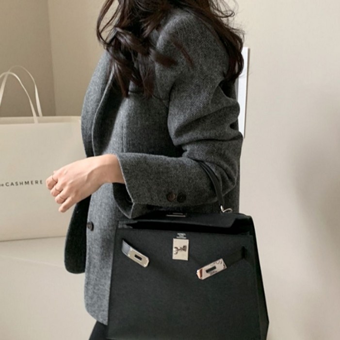 보네르힐 여성가을자켓 헤링본 울자켓 블레이져 싱글버튼 보네르힐 여성가을자켓 헤링본 울자켓 블레이져 싱글버튼