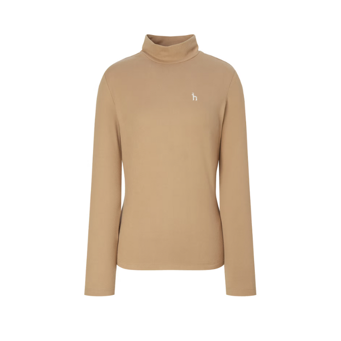 정품 한정세일 헤지스 시그니처 로고 여성 하이넥 긴팔 폴라 티셔츠