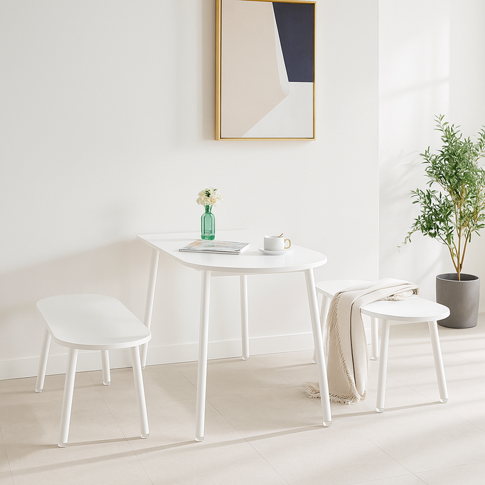 나인홈 반타원 테이블 반원형 식탁 1200