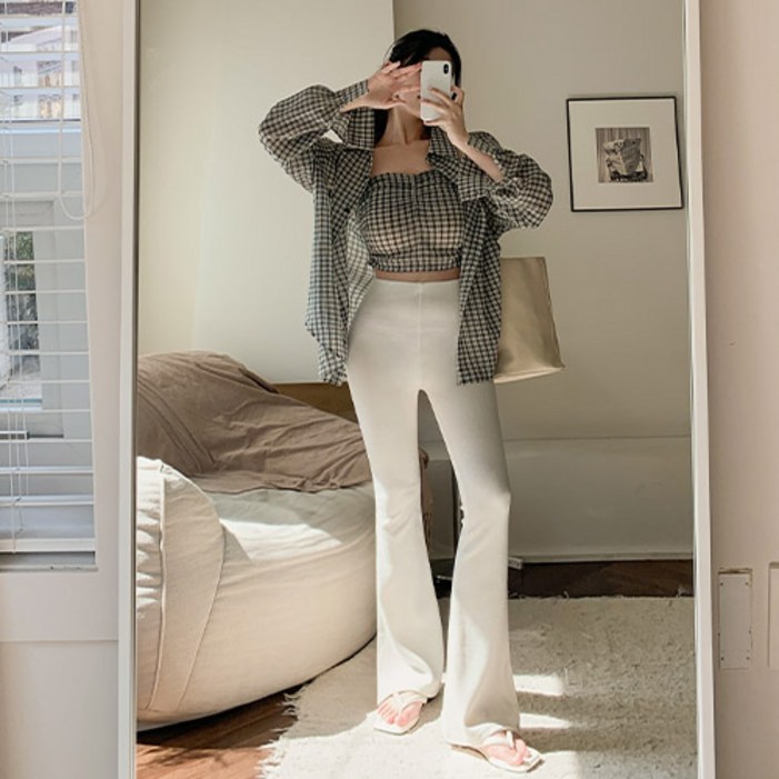 [메이빈스]바몬 부츠컷 밴딩 팬츠