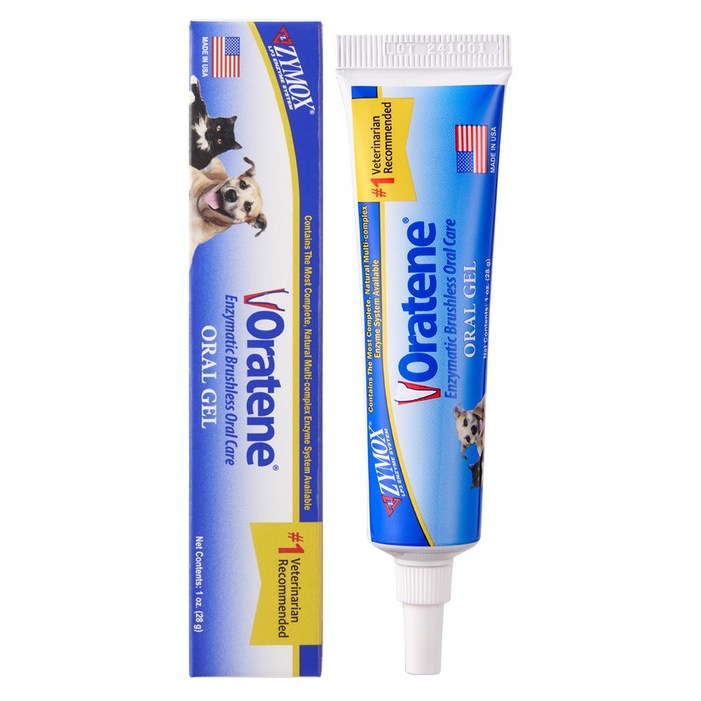 오라틴 안티셉틱 오랄 젤 강아지 고양이 구강 관리 치약, 28g, 1개