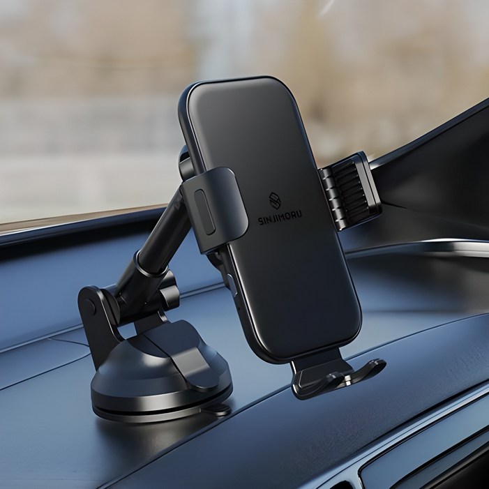 신지모루 오그랩엑스 차량용 고속 무선 충전 거치대  대시보드 크레들, 블랙, 단일 상품