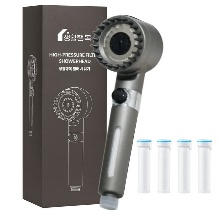 생활행복 고압 수압상승 필터 샤워기 헤드