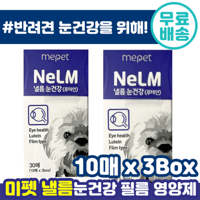 미펫 반려견 낼름 필름 루테인 눈