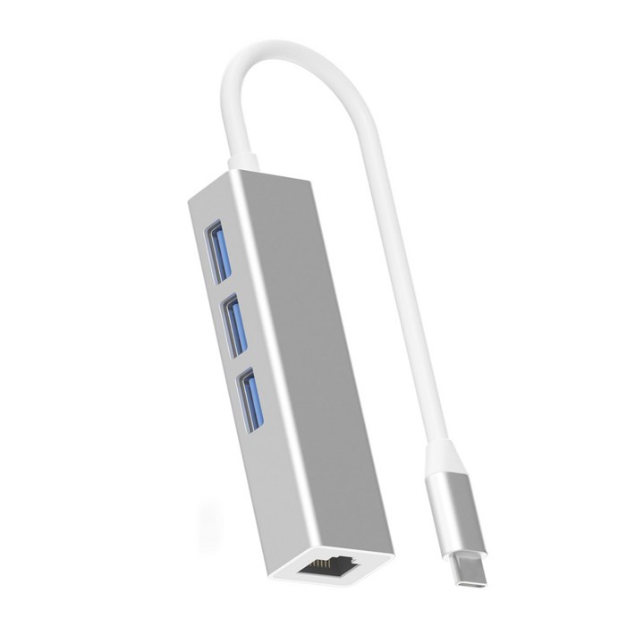 화이트플래닛 4포트 USB3.0 이더넷 멀티허브 WPLH01, 화이트, 1개 화이트플래닛 4포트 USB3.0 이더넷 멀티허브 WPLH01, 화이트, 1개