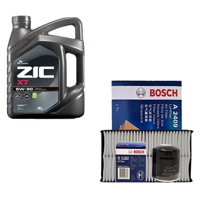 K5 TF 2.0 가솔린 세타엔진 지크 X7 5W304LSP 엔진오일필터 세트  11822409