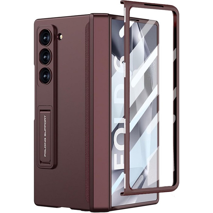 헤미션 갤럭시 Z폴드6Z폴드7 힌지보호 풀커버 케이스 마그네틱 강화유리보호필름 DC01