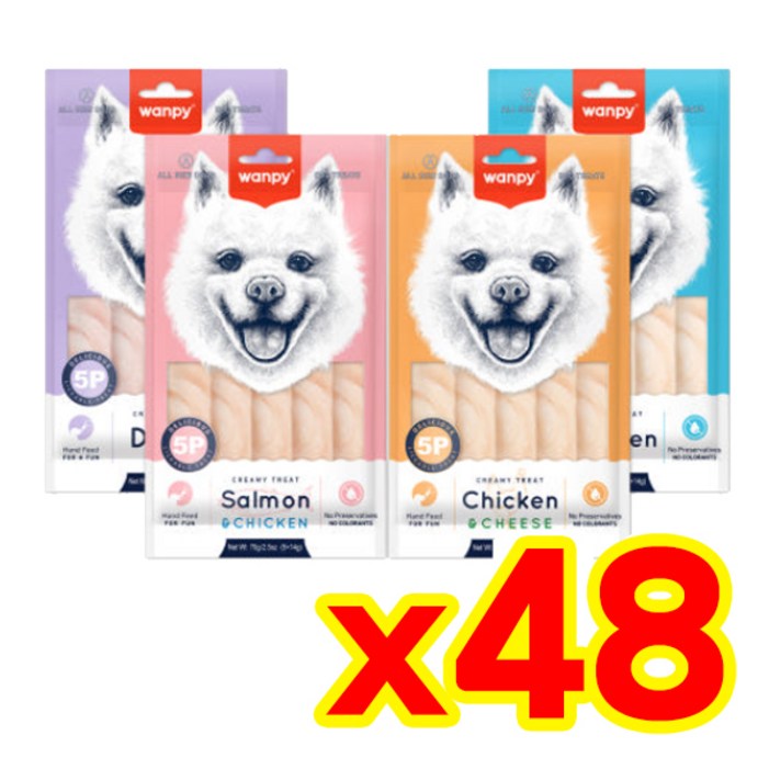 유통기한 251208 완피 독 크리미퓨레 5p 1박스 강아지 츄르 간식