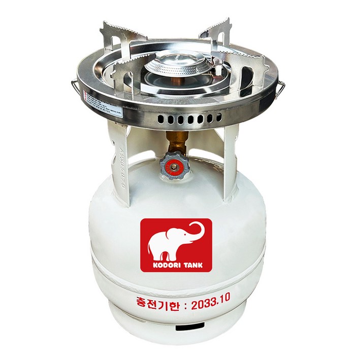 화력조절 해바라기버너 코돌이탱크 LPG 3kg 고화력 버너세트, 2번3kg1005버너, 1세트