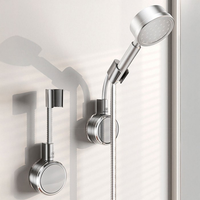 초강력 흡착식 허니앤코 무타공 욕실 샤워기 거치대 홀더