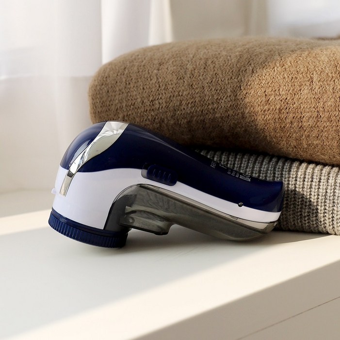 아이프리 세탁소용 충전식 USB 보풀제거기, 화이트  블루, FX814