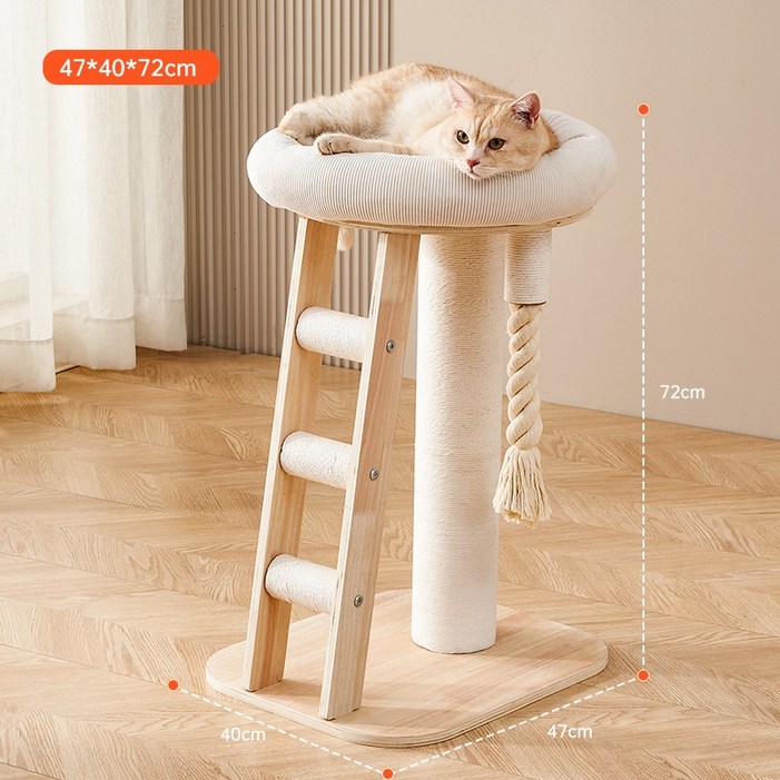 멍냥이랑 원목 캣타워 캣폴 스크래쳐