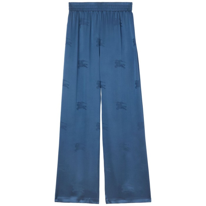 BURBERRY버버리 로고 자카드 와이드 팬츠