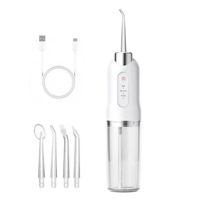 AOSS 방수 휴대용 무선 구강세정기+전용팁4종 세트