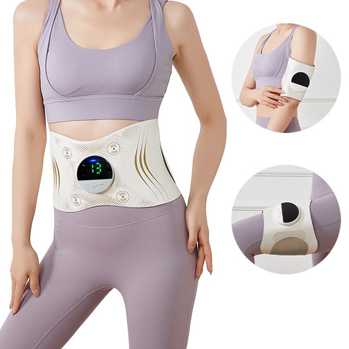 ERANSTAR EMS 슬림 복부 마사지벨트  허벅지/팔뚝/손목/허리 전신 뱃살 빼기 마사지 +온열 찜질