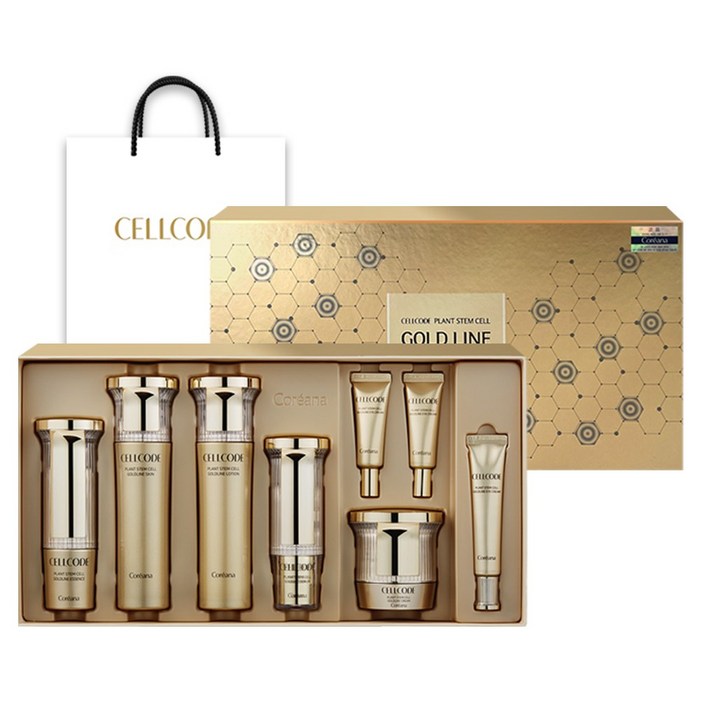 코리아나 셀코드 골드라인 8종세트 쇼핑백 사은품증정, 1세트