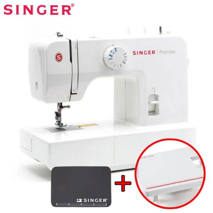싱거 SINGER 1408 멀티 스탠다드 미싱 재봉틀 단독 사은품 구성 전용 확장테이블고급 프리미엄 매트