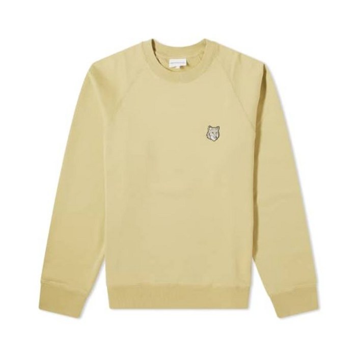국내매장정품 메종키츠네 남성 맨투맨 BOLD FOX HEAD PATCH OVERSIZE SWEATSHIRT MM00304KM0001P357 볼드 폭스헤드 패치 오버사이즈