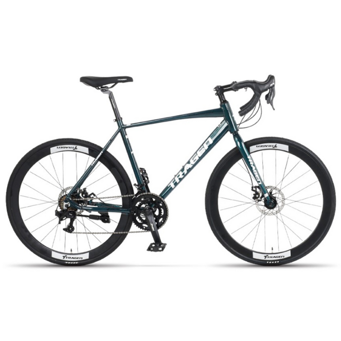 트라젠 로드자전거 아케인R2 듀얼레버14단 디스크브레이크 미조립, 다크그린510MM미조립, 1개, 180cm
