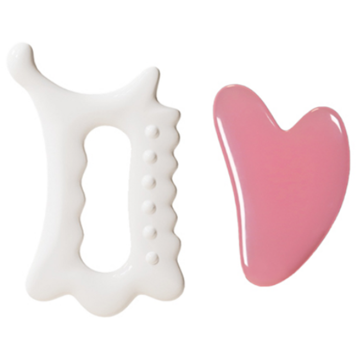 보떼  [괄사 마사지기 도구 세트] 얼굴괄사 2종