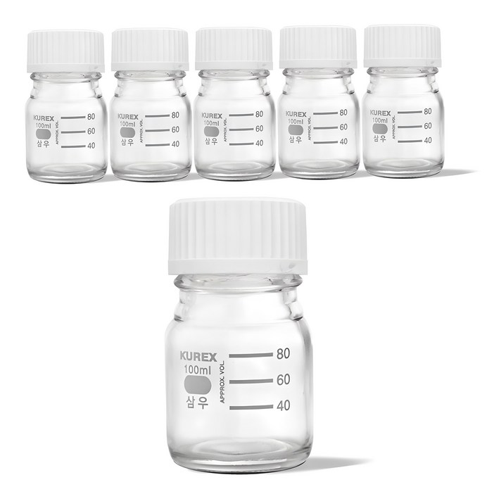 미르 국산 눈금 유리병