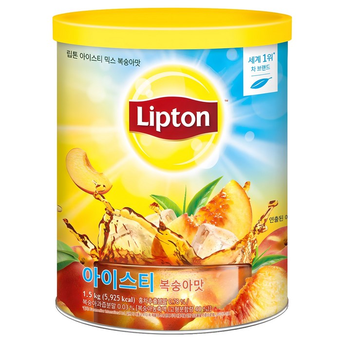 립톤 아이스티 분말 복숭아맛, 1.5kg, 1개입, 1개 립톤 아이스티 분말 복숭아맛, 1.5kg, 1개입, 1개