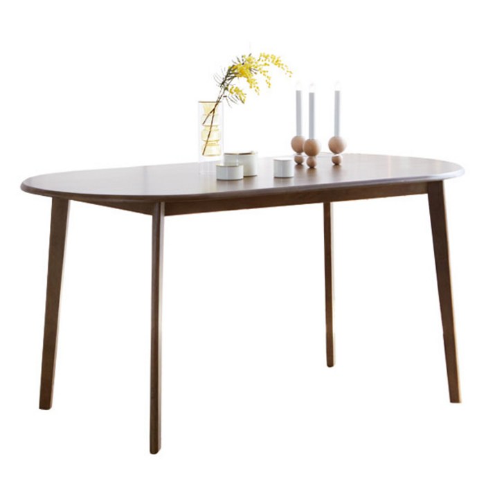 베스트리빙 캔버라 타원형 원목 테이블