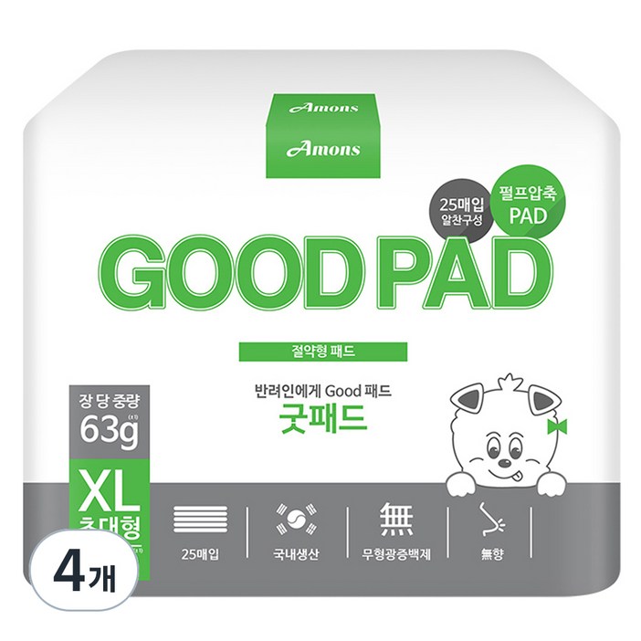 아몬스 국산 반려견 굿패드 무향 아몬스 국산 반려견 굿패드 무향