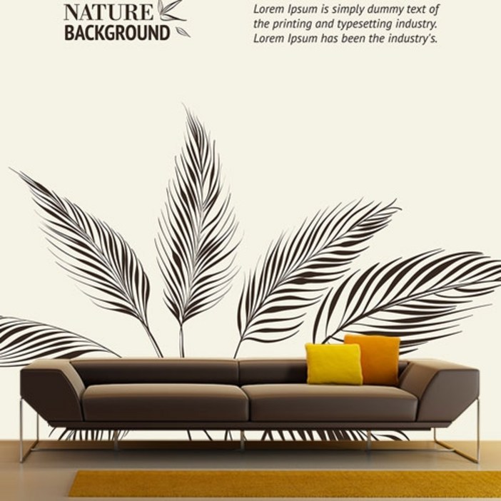 프렌체 초고화질 기본형 나무식물 2 포인트벽지