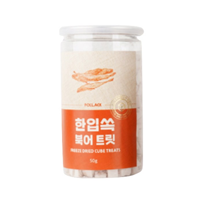 반려동물 한입쏙 트릿 동결건조간식, 북어, 90g, 1개