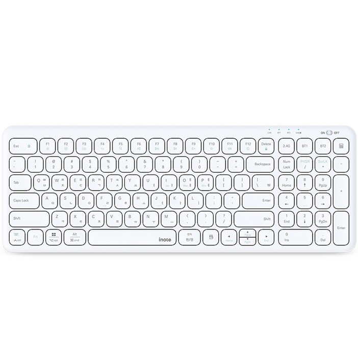 아이노트 멀티 페어링 충전식 블루투스 무선 일반형 키보드