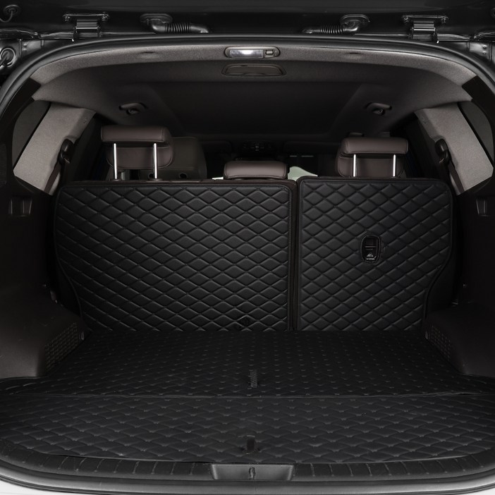 메이튼 차량용 트렁크 매트 일체형, 기아 스포티지QL더볼드 15년9월21년6월, 블랙