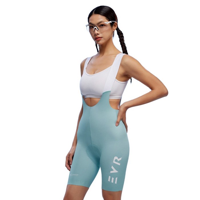 EVR 여성용 DISCOVER 심리스 자전거 빕숏 KX2506