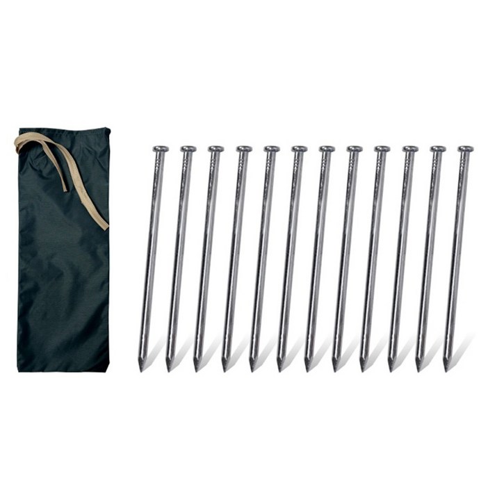 벅703 텐트 타프 폴대고정 단조팩 12p  보관 주머니 랜덤발송 세트